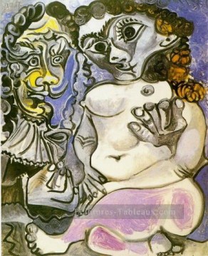  cubisme Peintre - Homme et femme nue 2 1967 Cubisme